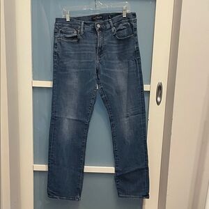 Lucky Brand Blue Denim 221 Straight Jeans, 34 / 30, GUC